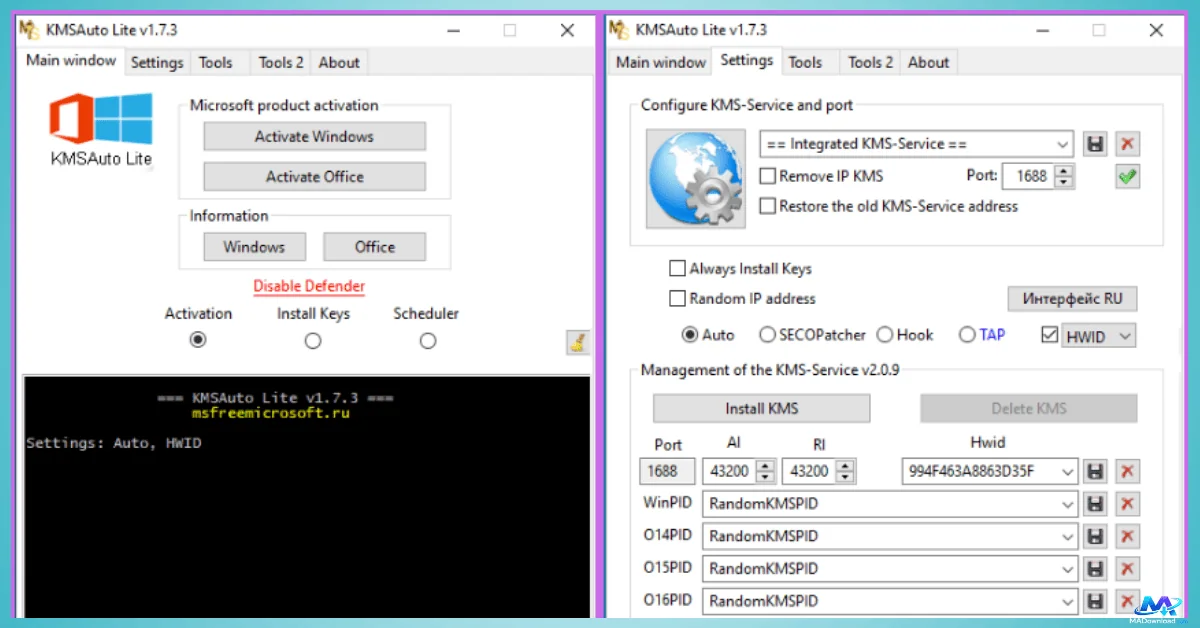 أداة تفعيل ويندوز 10 KMSAuto