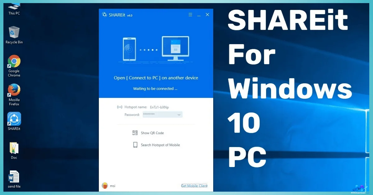 تحميل برنامج shareit للكمبيوتر ويندوز 7