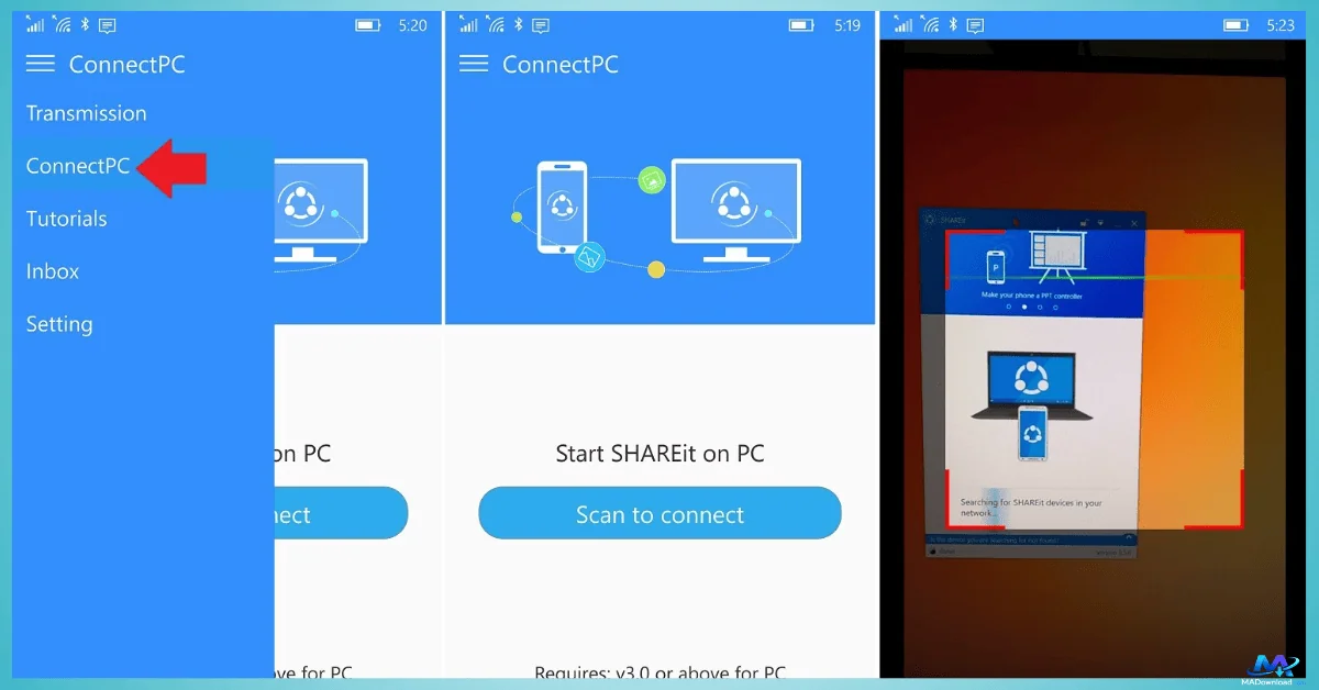 تحميل برنامج shareit للكمبيوتر ويندوز 7
